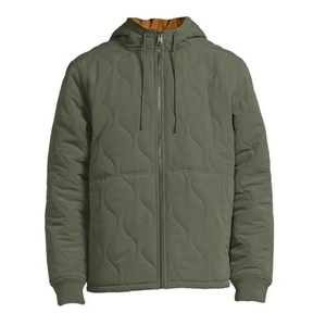Chaqueta Acolchada Clásica con Patrón Acolchado para Hombre, Chaqueta Acolchada de Algodón Grueso y Cálido con Capucha, Personalizada al por Mayor, de Tela de Poliéster - Product Image 5