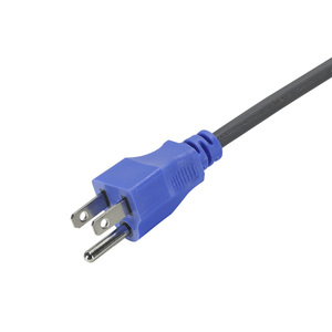ETL <strong>3</strong> Prong H05VV-F 3G0.75mm&sup2; Blue <strong>3</strong> Pin AC American Power Cable Electric Power Cable 125V 15A NEMA Power Cords 5-15P To C13 - Product Image 3