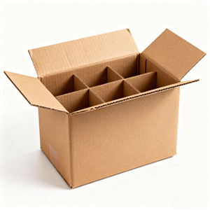 Bán buôn hộp giấy tùy chỉnh ba lớp và năm lớp các tông sóng với thương hiệu của bạn - Product Image 1