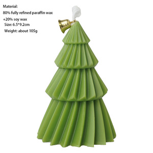 Vela creativa con forma de árbol de Navidad, velas perfumadas, mesa decorativa festiva de Navidad, vela aromática con caja de regalo - Product Image 2