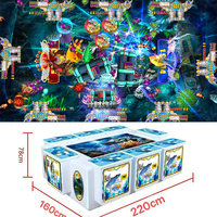 Offre Spéciale Machine de jeu de pêche à 8 joueurs Table de poisson chasseur d'arcade à pièces avec conception personnalisable LCD de 55 pouces