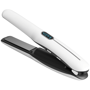 Plancha de Pelo Inalámbrica 2 en 1 con Revestimiento Cerámico, Pantalla LCD, Recargable por USB, Herramienta de Peinado Portátil - Product Image 1