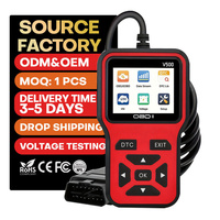 Herramienta de Diagnóstico Automotriz V500 OBD2, Lector de Códigos de Luz de Verificación del Motor con Datos en Tiempo Real y Prueba de Voltaje de Batería