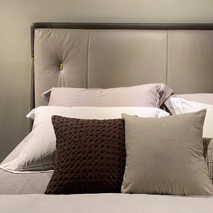 Juego de Muebles de Dormitorio de Lujo Italiano a <span class=keywords><strong>Precio</strong></span> de Mayoreo, Tapicería de Cuero PU, Cabecera, Cama Doble - Product Image 4