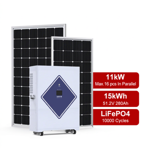 Estación de Energía Portátil Todo en Uno de 11KW 15KWh 6.6kWh 6.2kW con Batería de Litio LiFePO4, Sistema de Almacenamiento de Energía Doméstica, Sistema Solar, IP65, Híbrido - Product Image 1