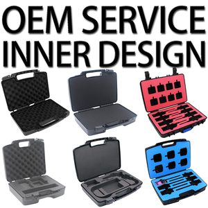 Giá Rẻ Giá mini nhỏ gồ ghề ABS pp tiêm nhựa cứng lưu trữ thực hiện công cụ Trường hợp với pre-cut EVA bọt cho các thiết bị thiết bị - Product Image 5