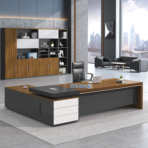 Executive <b>Desk</b> JM-5372 Artificial Board Storage Cabinet Office Furniture <b>Study</b> Room Commercial Space - Product Image 1