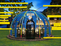 Carpas Prefabricadas para Exteriores, Diseño Chino, Impermeables, Tipo Domo Glamping para Hoteles, Villas y Parques