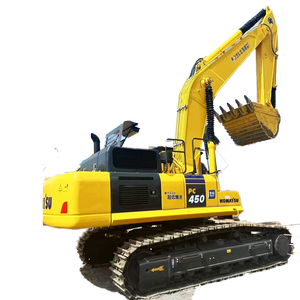 Excavatrice Komatsu PC450 45T d'occasion certifiée CE, importée du Japon, avec moteur Cummins, boîte de vitesses et accessoire de pince hydraulique - Product Image 1
