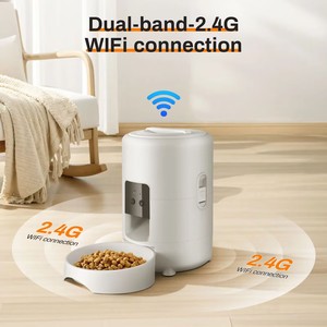 Elecpet giá cả cạnh tranh thông minh tự động mèo thực phẩm trung chuyển hẹn giờ Pet Dog Food Feeder Dispenser với wifi ứng dụng - Product Image 5
