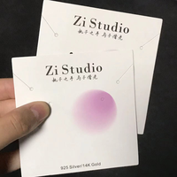 Carte personnalisée pour boucles d'oreilles, bijoux, épingles à cheveux, vêtements, avec conception de logo gratuite, en papier, carte de prix personnalisée