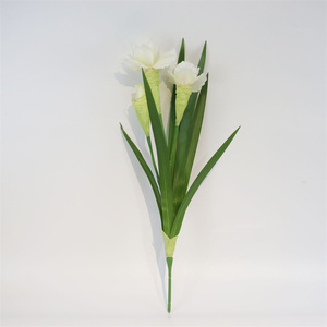 Vente chaude 3 têtes <span class=keywords><strong>iris</strong></span> <span class=keywords><strong>fleur</strong></span> artificielle <span class=keywords><strong>iris</strong></span> <span class=keywords><strong>rose</strong></span> orange <span class=keywords><strong>fleur</strong></span> pour la photographie accessoires salon décor - Product Image 3