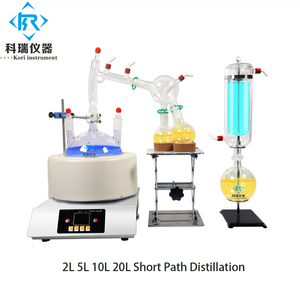 Flacon d'évaporation à fond rond <span class=keywords><strong>de</strong></span> 5 litres avec piège à froid avec agitateur magnétique SPD-5L Lab Short Path Distillation - Product Image 3