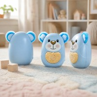 Ours bleu en peluche parlant avec intelligence artificielle, jouet interactif à commande vocale, compagnon rechargeable pour enfants de 5 à 7 ans, cadeau