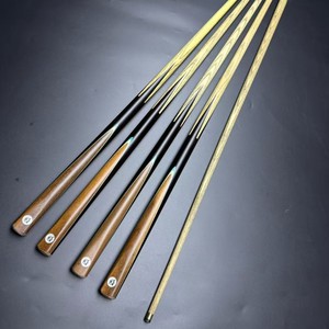Taco de billar de madera maciza de 145 cm en 1 pieza con culata de cocobolo, duradero para juegos de snooker y billar de bola 8. - Product Image 1