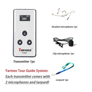 Yarmee profesyonel Mini otobüs ses tur rehberi sistemi kablosuz dijital uzun süre simultane yorumlama - Product Image 4