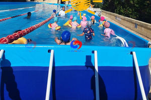 Piscina Rectangular Elevada <span class=keywords><strong>de</strong></span> 25 m con Bombas, Filtros, Cuerdas <span class=keywords><strong>de</strong></span> Natación y Cubierta para la Federación Escolar <span class=keywords><strong>de</strong></span> Natación - Product Image 4