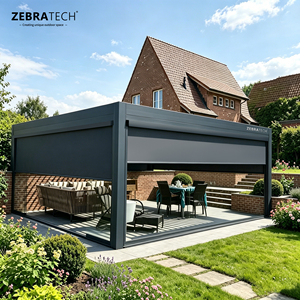 Gazebo Exterior de Aluminio Impermeable y Resistente al Viento con LED y Certificación CE, Fácil de Montar para Jardín, Patio Trasero, Pabellón PL01 PL - Product Image 3