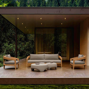 Canapé d'extérieur au design minimaliste, ensemble de canapés en teck, mobilier d'hôtel, ensemble de <span class=keywords><strong>jardin</strong></span> en bois massif, canapé de patio extérieur en teck - Product Image 1
