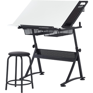<span class=keywords><strong>Table</strong></span> <span class=keywords><strong>de</strong></span> <span class=keywords><strong>dessin</strong></span> d'ingénierie en bois, bricolage, hauteur réglable, bureau <span class=keywords><strong>de</strong></span> drapé à l'huile pour la maison, l'école - Product Image 4