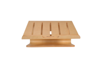 Support pour ordinateur portable Macbook ergonomique en bois de bouleau moderne SAMDI SD-001 pour bureau avec rangement et organisation 27,5x16x14,3CM 650g