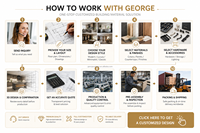 Meuble de cuisine moderne George Group Water Fall Island, couleur blanche, panneau mélaminé brillant avec robinet