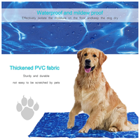 Tapis rafraîchissant portable pour animaux de compagnie – Idéal pour les voyages, le camping, les sièges de voiture, la plage, les pique-niques et les activités de plein air – Coussin de refroidissement pour chiens et chats – Soulagement de la chaleur estivale