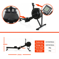 Máquina de Remo Aeróbica de Acero Liva Modelo 0041 de Alta Calidad con Resistencia al Viento Ajustable para Ejercicio de Cuerpo Completo y Fortalecimiento del Corazón