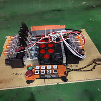 Vanne à commande à distance sans fil 5 voies 5 bobines 12V 24V CC pour système hydraulique