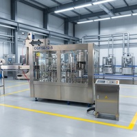 Machine automatique de remplissage et d'emballage de bouteilles en plastique PET pour l'eau potable, les boissons gazeuses et les liquides, ligne de production complète pour les petites entreprises