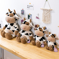 Boneka Sapi Anak Sapi - Boneka Hewan Lucu & Boneka Tangan, Mainan Anak yang Lembut atau Hadiah Penuh Perhatian untuk Pacar
