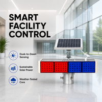 Robuste, Superhelle Kunststoff-Verkehrswarnleuchte mit Solarbetriebener LED-Anzeige und Reflektierender Funktion für Verkehrssicherheit
