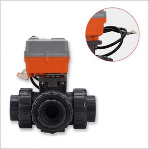 วาล์วบอลไฟฟ้า AC/DC24V AC220V แบบขายส่ง 2/3 ทาง UPVC PVC สำหรับน้ำ พร้อมซีล PTFE มอเตอร์ไฟฟ้าขับเคลื่อน รองรับ OEM - Product Image 4