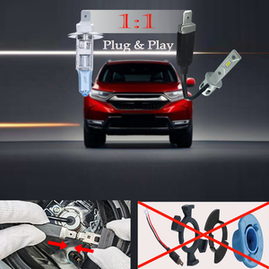 Auto LED Luz de conducción Mini H1 12V 6000K Faro antiniebla Bombilla H1 Mini LED - Product Image 3