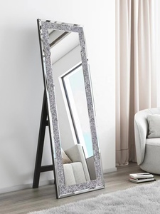 <span class=keywords><strong>Specchio</strong></span> <span class=keywords><strong>da</strong></span> <span class=keywords><strong>Terra</strong></span> Moderno Grande Personalizzabile in Colore e Dimensioni con Design Artistico in Cristallo Diamantato - Product Image 3