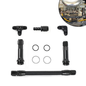 Kit de rétrofit de carburateur pour carburateur Holly 4150, ligne de carburant en T AN6, alliage d'aluminium et caoutchouc - Product Image 1