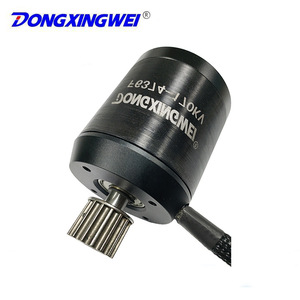 Motor CC sin escobillas Dongxingwei F6374 con polea de correa síncrona de 5M para scooter eléctrico - Product Image 1