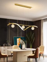 Lampes suspendues Led minimalistes modernes gradation pour Table basse salle à manger îlot de cuisine lustre de plafond luminaire pour la maison