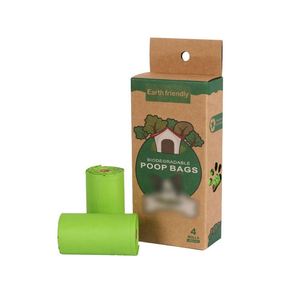 Sacs à déjections pour animaux de compagnie biodégradables à 100 % avec distributeur pour chiens - Product Image 5