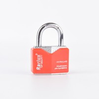 Cadenas étanche 20 mm à anse courte, coloré, le plus vendu, avec couvercle en plastique, type losange, en fer