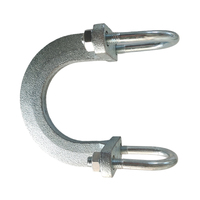 Attache de tuyau industrielle UTT18 U à serrage rapide latéral, personnalisable, pour atténuation des oscillations, compatible avec la fixation de tuyaux de soutènement sismique pour tuyaux ronds de 1 pouce