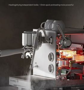 Chất lượng cao 9-Bar Espresso Máy pha cà phê chuyên nghiệp thiết bị quán cà phê với opv bên trong để sử dụng kinh doanh - Product Image 4