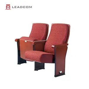 Leadcom LS-623 하이 퀄리티 공연 예술 센터 극장 가구 의자 나무 등받이와 교회 예배 극장 좌석