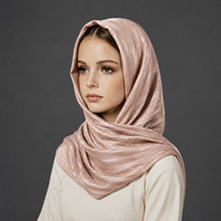Tissu en mousseline de polyester 100 % léger, satiné, rayé, peint à la main, pour foulard enfant, MOQ 1009, pour commande d'essai