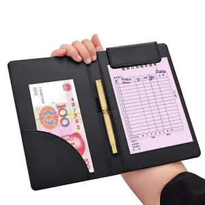Porta Menús Magnético Ecológico de PU, Organizador de Recibos para Cajero, Porta Pedidos de Bebidas, Carpeta para Facturas, Organizador de Documentos - Product Image 3