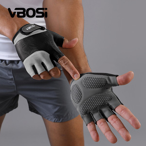 <b>Liquid</b> <b>Silicone</b> Shockproof Palm Pad Half Finger Gloves for Cycling and Gym Training - Product Image 1