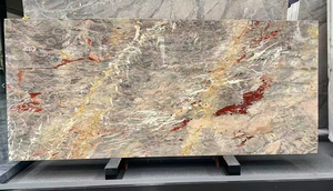 Dalles de marbre Premium Breccia Sarrancolin Versailles pour comptoirs de cuisine modernes, dessus de vanité, carreaux muraux et de sol, et aménagements intérieurs - Product Image 6