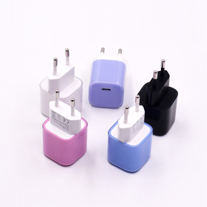Nouveaux cadeaux promotionnels tendance, adaptateur de chargeur mural de type C portable mini PD 20W à charge rapide, personnalisé en gros, coloré, pour iPhone - Product Image 6
