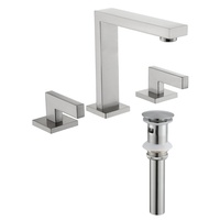 Robinet de baignoire moderne avec douchette, en laiton nickel brossé, ensemble mitigeur bain-douche