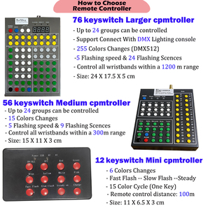 Pulsera LED <span class=keywords><strong>de</strong></span> Silicona con Logotipo Personalizado, Control Remoto RF, Brazaletes Iluminados para Conciertos, Eventos y Fiestas Nocturnas - Product Image 6